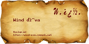 Wind Éva névjegykártya
